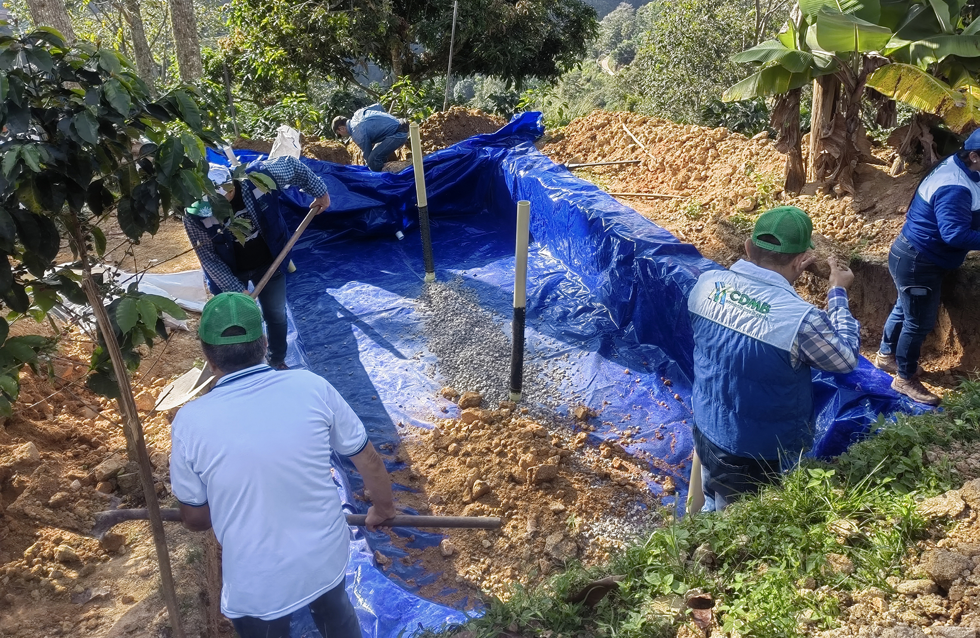 Con implementación de filtros verdes la CDMB avanza en la protección de la cuenca del río Frío